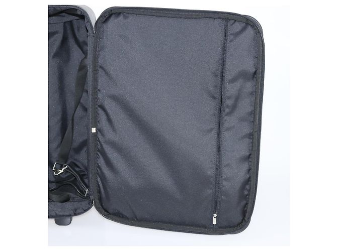 Valigia LOEWE Nylon Nero Argento Auth bs29570 - vista 21