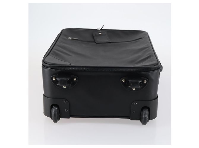 Valigia LOEWE Nylon Nero Argento Auth bs29570 - vista 7