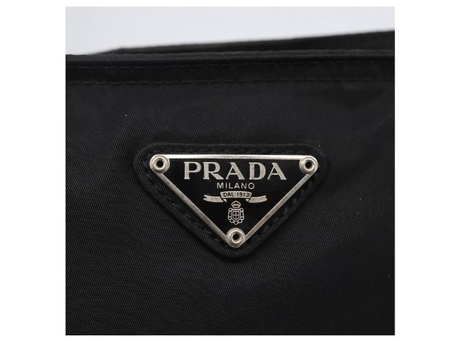 Borsa a Spalla PRADA Nylon Nero Argento Autentica 144491 - vista 14