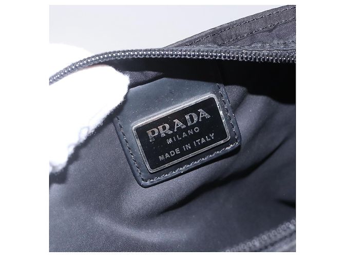 Borsa a Spalla PRADA Nylon Nero Argento Autentica 144491 - vista 17