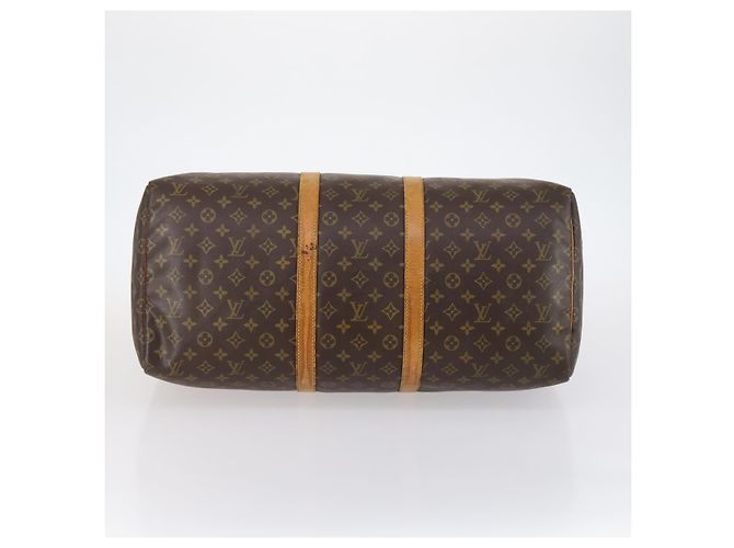 LOUIS VUITTON Borsa Boston Monogram Keepall 55 M41424 LV Auth 140023 Monogramma - vista 9