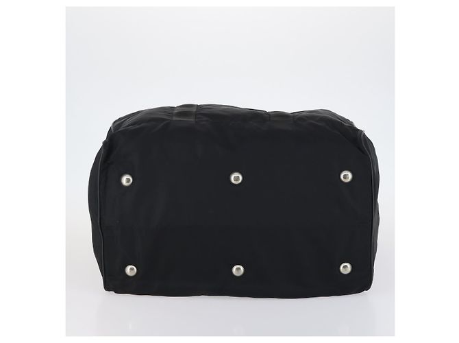Borsa Boston PRADA in nylon nero argento autentica 143769 - vista 10