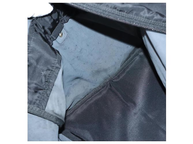 Borsa Boston PRADA in nylon nero argento autentica 143769 - vista 20