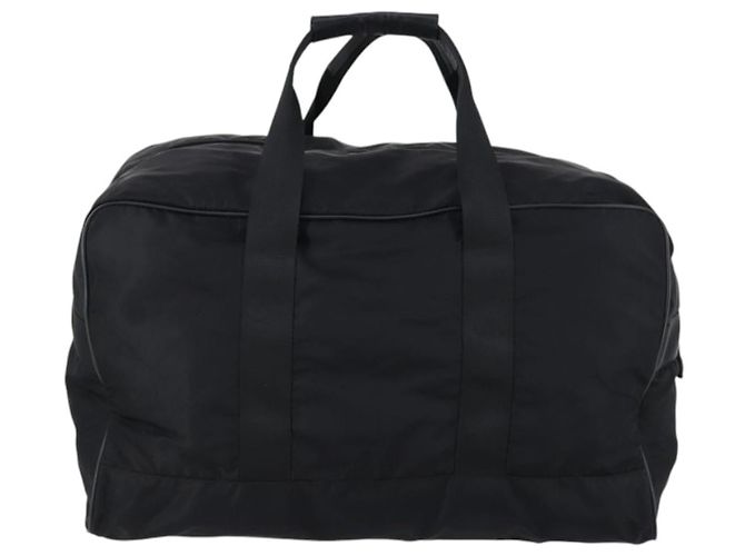 Borsa Boston PRADA in nylon nero argento autentica 143769 - vista 3