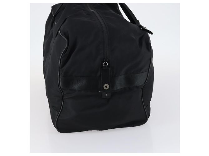 Borsa Boston PRADA in nylon nero argento autentica 143769 - vista 5