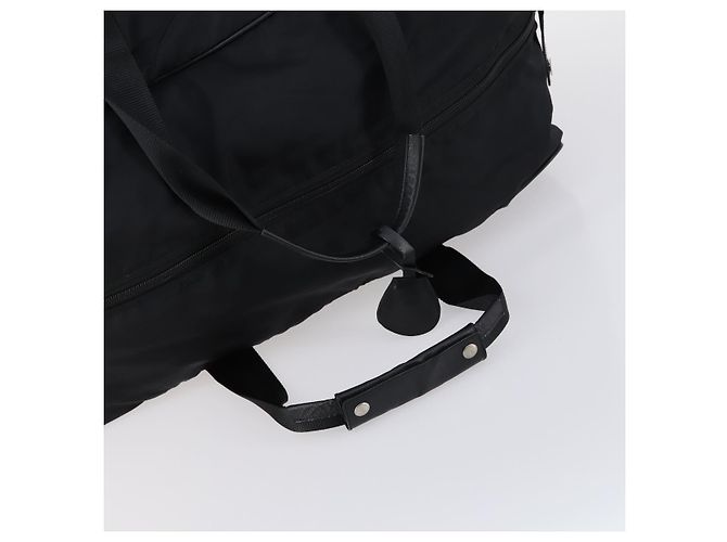 Borsa Boston PRADA in nylon nero argento autentica 143769 - vista 8