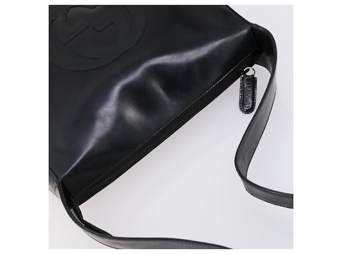 Borsa a Spalla GUCCI Smalto Nero Auth ep12128 - vista 6