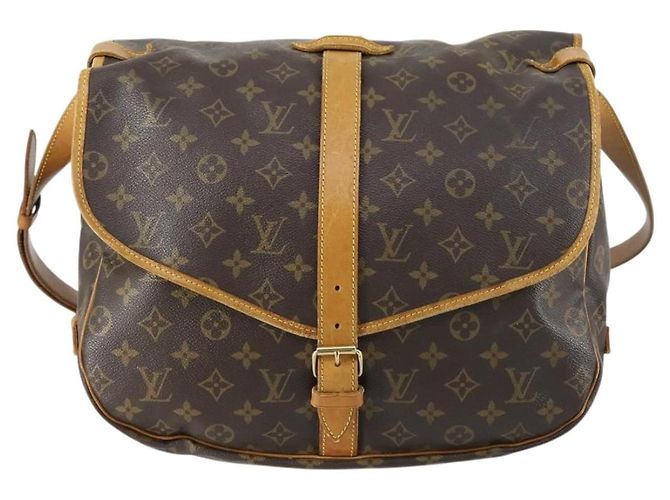 LOUIS VUITTON Borsa a Spalla Monogram Saumur 35 M42254 LV Auth ka510 Monogramma - vista 13