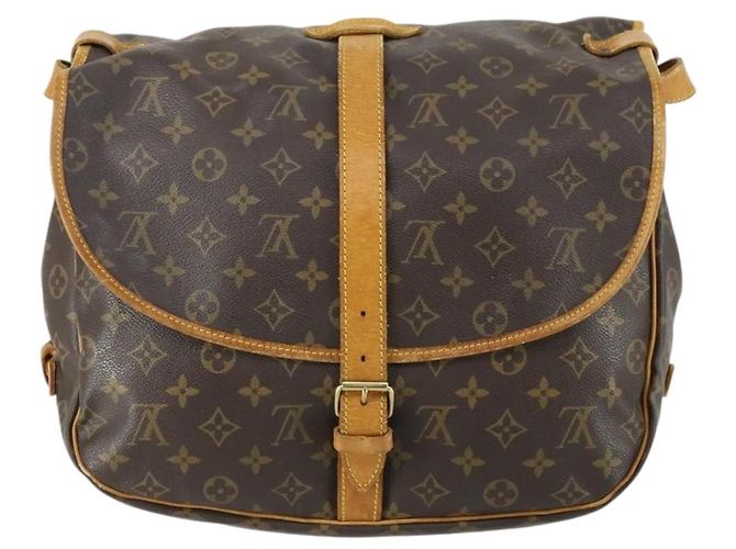 LOUIS VUITTON Borsa a Spalla Monogram Saumur 35 M42254 LV Auth ka510 Monogramma - vista 2