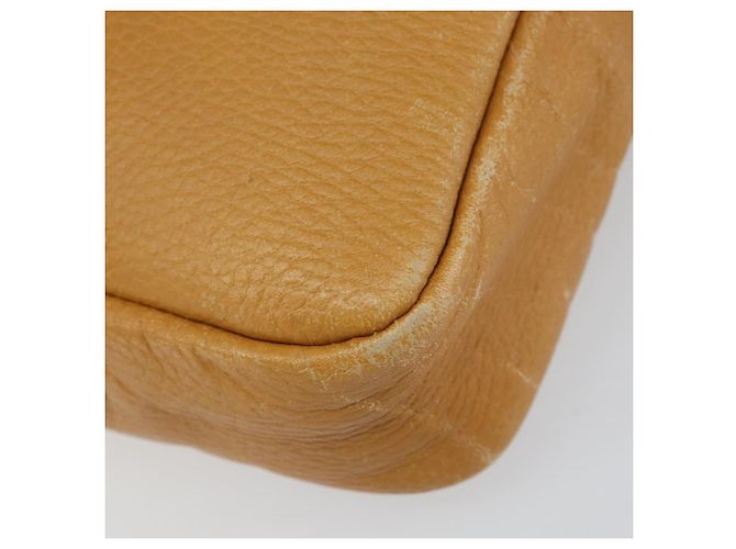 Borsa a Spalla Anagram LOEWE in Pelle Marrone Oro Auth ka490 D'oro - vista 15