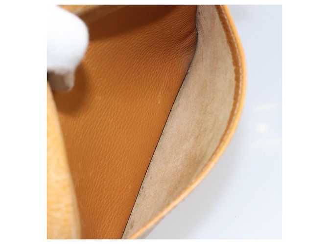 Borsa a Spalla Anagram LOEWE in Pelle Marrone Oro Auth ka490 D'oro - vista 19