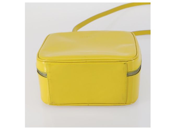 Bolsa de Mão GUCCI Bamboo Esmalte 2 vias Ouro Amarelo 000 270 0323 Auth ar13838 Dourado - vista 11