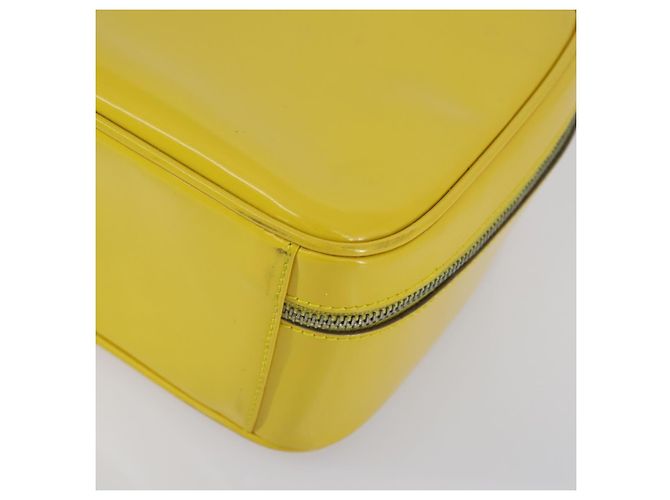 Bolsa de Mão GUCCI Bamboo Esmalte 2 vias Ouro Amarelo 000 270 0323 Auth ar13838 Dourado - vista 12
