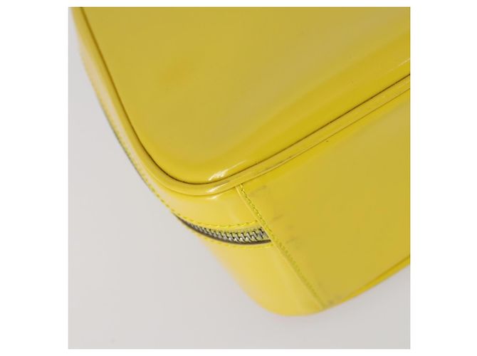 Bolsa de Mão GUCCI Bamboo Esmalte 2 vias Ouro Amarelo 000 270 0323 Auth ar13838 Dourado - vista 13