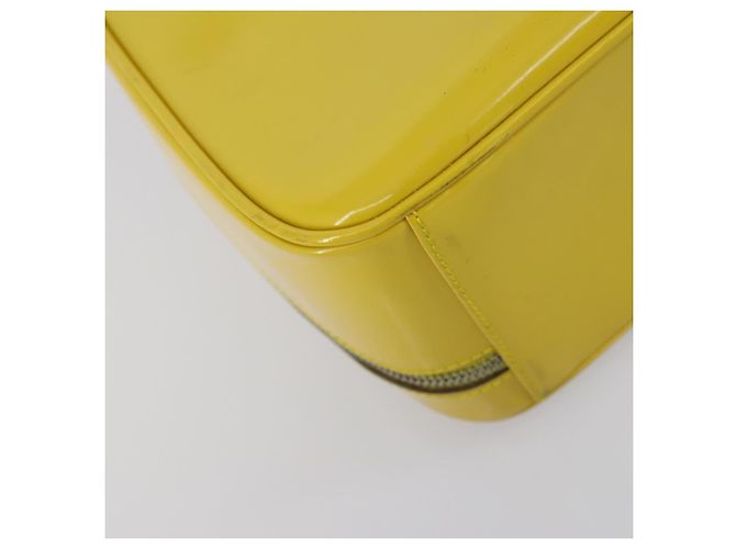 Bolsa de Mão GUCCI Bamboo Esmalte 2 vias Ouro Amarelo 000 270 0323 Auth ar13838 Dourado - vista 15