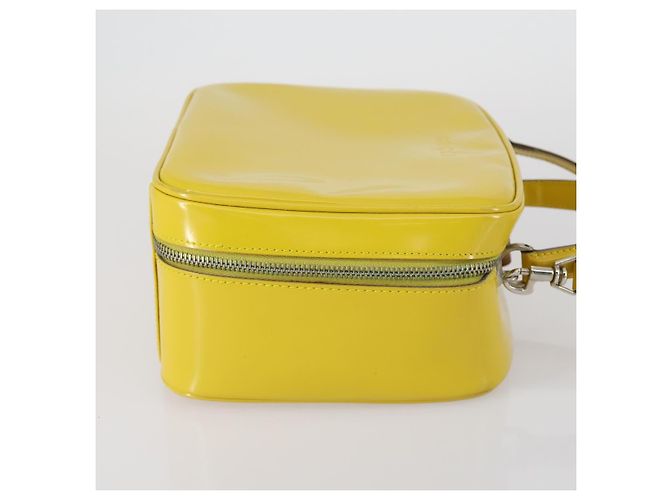 Bolsa de Mão GUCCI Bamboo Esmalte 2 vias Ouro Amarelo 000 270 0323 Auth ar13838 Dourado - vista 4