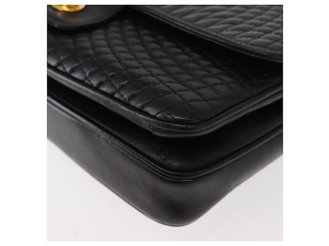 BALLY Borsa a Spalla con Catena Pelle Nera Oro Auth am9804 Nero D'oro - vista 12