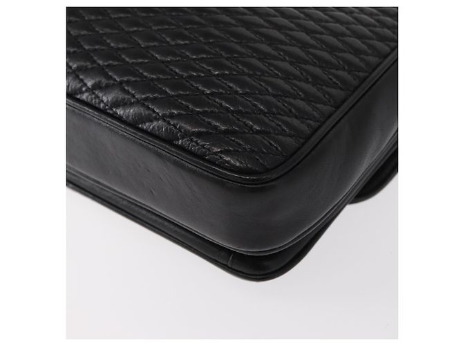 BALLY Borsa a Spalla con Catena Pelle Nera Oro Auth am9804 Nero D'oro - vista 14