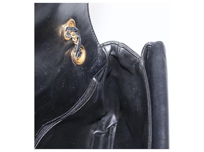 BALLY Borsa a Spalla con Catena Pelle Nera Oro Auth am9804 Nero D'oro - vista 19