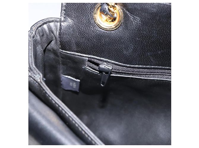 BALLY Borsa a Spalla con Catena Pelle Nera Oro Auth am9804 Nero D'oro - vista 21