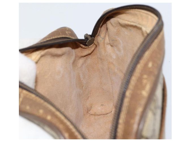 Borsa Sherry Line GG Supreme Web di GUCCI in PVC beige e oro 116 02 055 Auth 155594 D'oro - vista 19