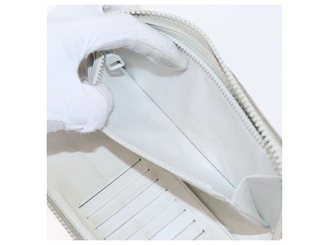 LOUIS VUITTON Monogram Empreinte Zippy Geldbörse Vertikal Neige M80337 Auth 154891 Weiß - Ansicht 11