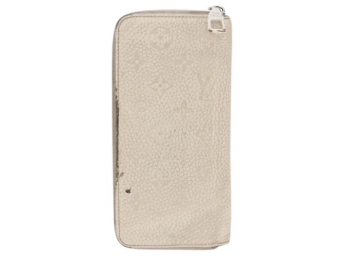 LOUIS VUITTON Monogram Empreinte Zippy Geldbörse Vertikal Neige M80337 Auth 154891 Weiß - Ansicht 2