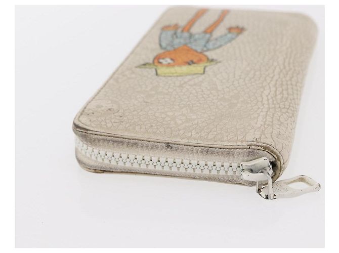 LOUIS VUITTON Monogram Empreinte Zippy Geldbörse Vertikal Neige M80337 Auth 154891 Weiß - Ansicht 6