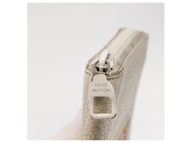 LOUIS VUITTON Monogram Empreinte Zippy Geldbörse Vertikal Neige M80337 Auth 154891 Weiß - Ansicht 9