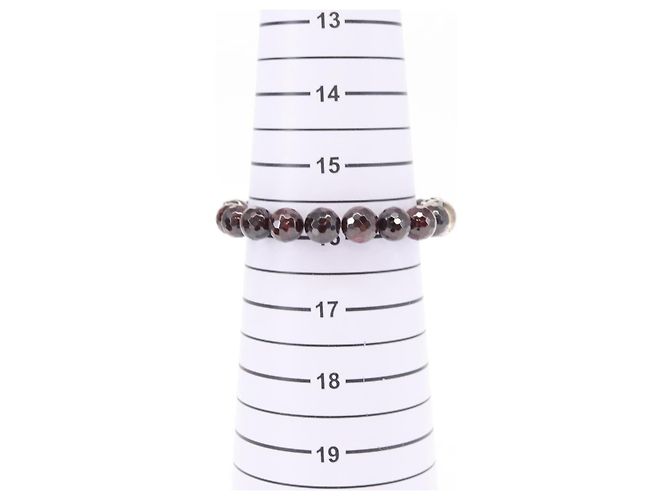 Bracciale in perle Chrome Hearts CH Plus Cross Ball Granato 0,4"" Ag925 Auth 143053M Rosso - vista 16