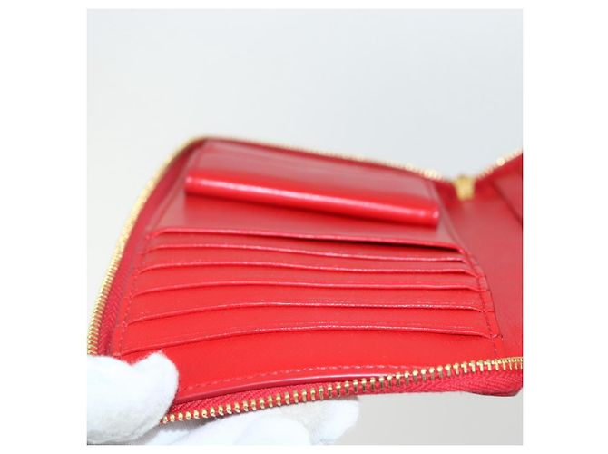 BALENCIAGA Langer Geldbeutel Emaille Rot 553884 Auth bs31472 - Ansicht 15