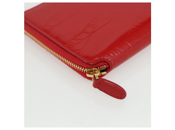 BALENCIAGA Langer Geldbeutel Emaille Rot 553884 Auth bs31472 - Ansicht 9