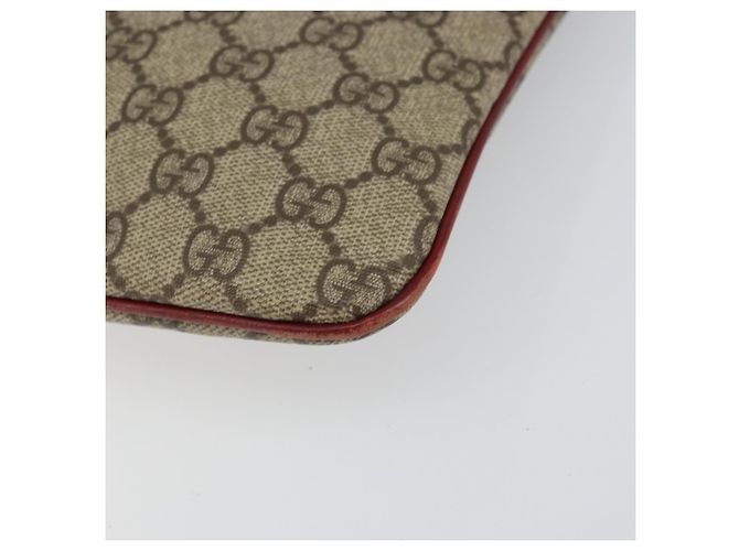 Borsa a mano GG Supreme in PVC beige e argento di GUCCI 117551 Auth bs31414 - vista 10