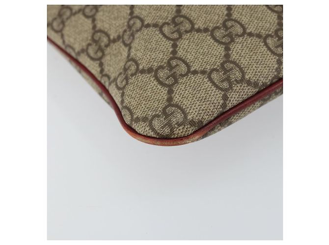Borsa a mano GG Supreme in PVC beige e argento di GUCCI 117551 Auth bs31414 - vista 11