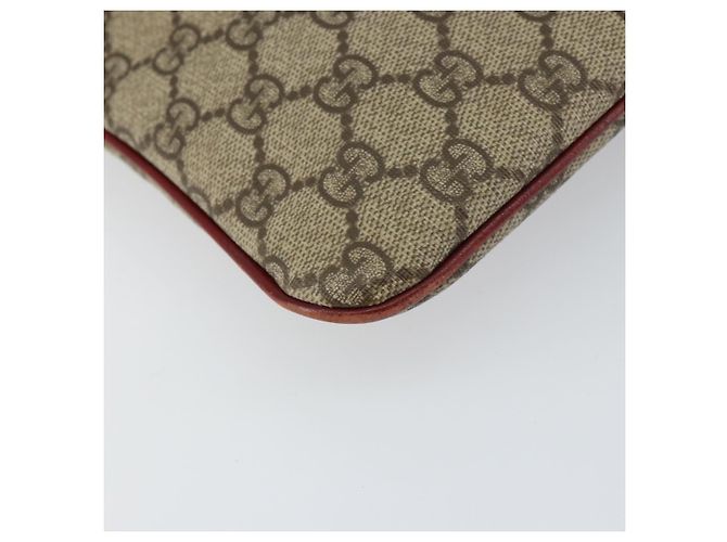 Borsa a mano GG Supreme in PVC beige e argento di GUCCI 117551 Auth bs31414 - vista 13