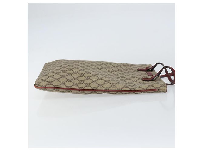 Borsa a mano GG Supreme in PVC beige e argento di GUCCI 117551 Auth bs31414 - vista 4