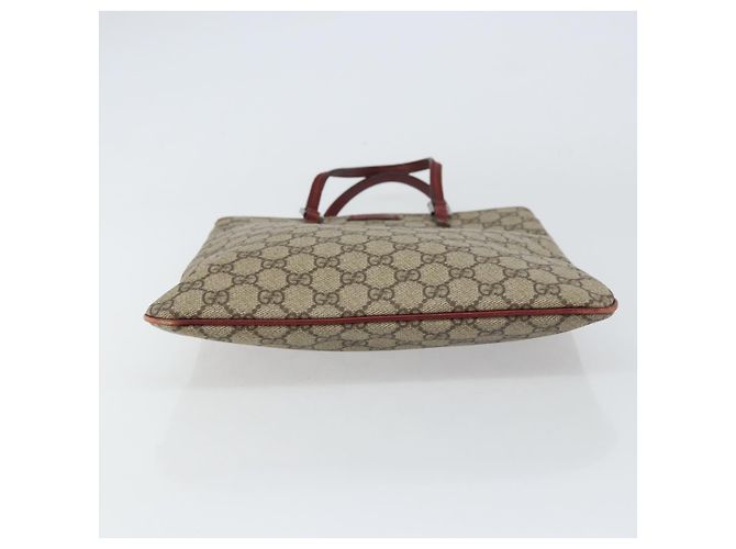 Borsa a mano GG Supreme in PVC beige e argento di GUCCI 117551 Auth bs31414 - vista 9