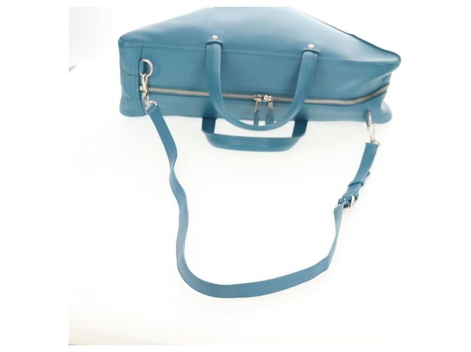 Borsa da viaggio Triangle M in pelle BALENCIAGA 2 in 1 Azzurro chiaro 476974 Auth 154084V - vista 10