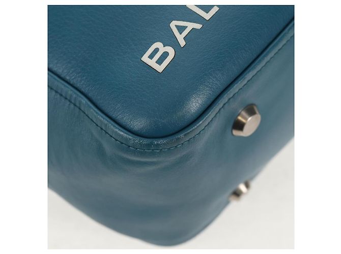 Borsa da viaggio Triangle M in pelle BALENCIAGA 2 in 1 Azzurro chiaro 476974 Auth 154084V - vista 14