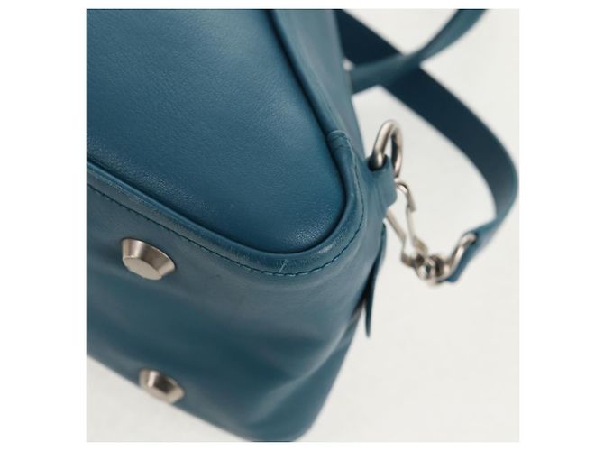 Borsa da viaggio Triangle M in pelle BALENCIAGA 2 in 1 Azzurro chiaro 476974 Auth 154084V - vista 15
