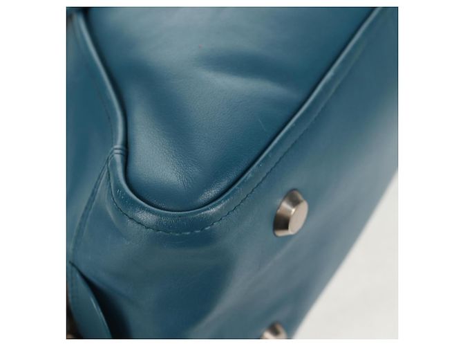 Borsa da viaggio Triangle M in pelle BALENCIAGA 2 in 1 Azzurro chiaro 476974 Auth 154084V - vista 16