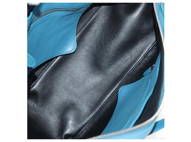 Borsa da viaggio Triangle M in pelle BALENCIAGA 2 in 1 Azzurro chiaro 476974 Auth 154084V - vista 22