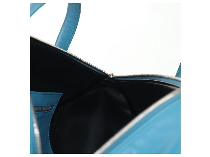 Borsa da viaggio Triangle M in pelle BALENCIAGA 2 in 1 Azzurro chiaro 476974 Auth 154084V - vista 23