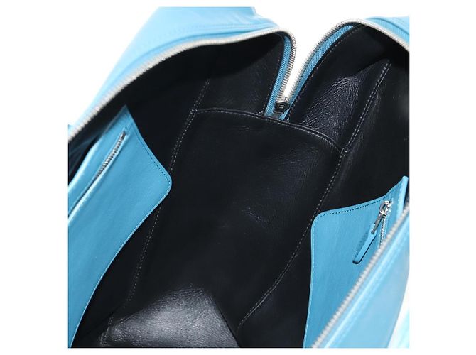 Borsa da viaggio Triangle M in pelle BALENCIAGA 2 in 1 Azzurro chiaro 476974 Auth 154084V - vista 24