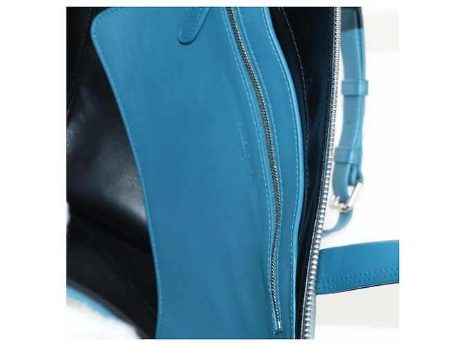 Borsa da viaggio Triangle M in pelle BALENCIAGA 2 in 1 Azzurro chiaro 476974 Auth 154084V - vista 25