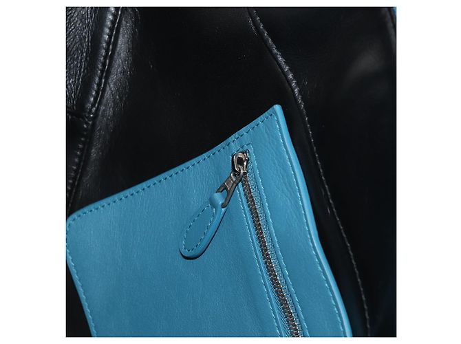 Borsa da viaggio Triangle M in pelle BALENCIAGA 2 in 1 Azzurro chiaro 476974 Auth 154084V - vista 26