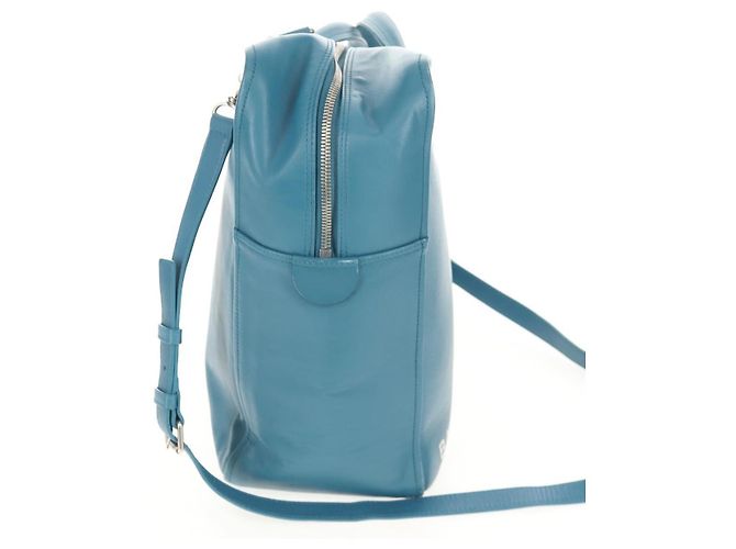 Borsa da viaggio Triangle M in pelle BALENCIAGA 2 in 1 Azzurro chiaro 476974 Auth 154084V - vista 6