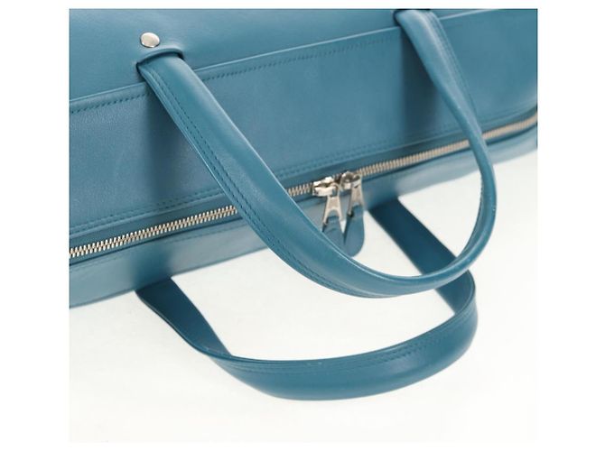 Borsa da viaggio Triangle M in pelle BALENCIAGA 2 in 1 Azzurro chiaro 476974 Auth 154084V - vista 8
