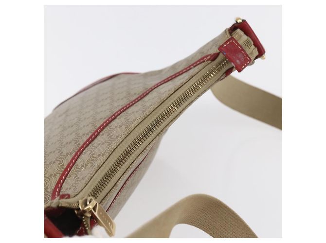 Céline Borsa a Spalla in Tela Macadam CELINE PVC Beige Oro Auth 153008 D'oro - vista 6