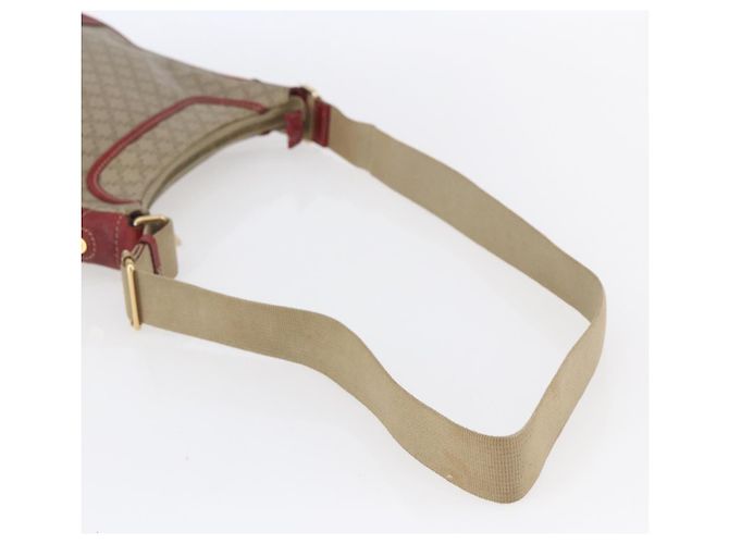 Céline Borsa a Spalla in Tela Macadam CELINE PVC Beige Oro Auth 153008 D'oro - vista 7